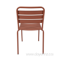 Outdoor Metal Slat Chair